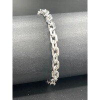 Ladies 925 Sterling Silver Fancy Link Bracelet NEW