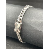 Unisex 925 Sterling Silver Cuban Link Bracelet NEW