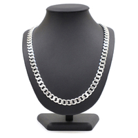 Necklace Chain Sterling Silver 925 solid Heavy Curb Link  61cm 99 Grams NEW