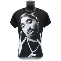 Tupac Shakur 2Pac T-Shirt Rap Hip Hop Thug Life Black Size: M/L/XL
