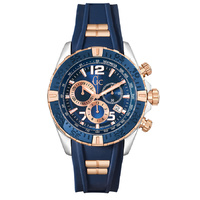 Gc SportRacer Silicone Blue Men's 45mm Chronograph Watch Y02009G7
