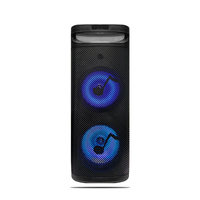 NEW Party Speaker Dual 10 inch Portable Wireless Bluetooth with Colourful Lights by Sing-E