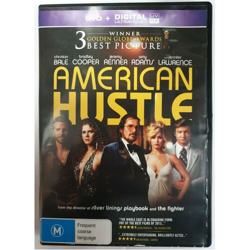 American Hustle Bradley Cooper Christian Bale Dvd Disc Movie 