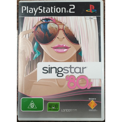 Singstar '80s Sony PlayStation 2 Ps2 Game Disc *Booklet Included*