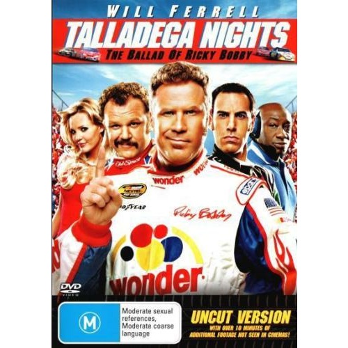 TALLADEGA NIGHTS THE BALLAD OF RICKY BOBBY Will Ferrell DVD R4 PAL