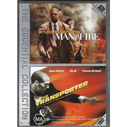MAN ON FIRE/THE TRANSPORTER The Essential Collection DVD R4 PAL