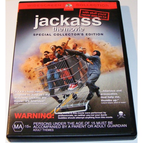 JACKASS THE MOVIE SPECIAL COLLECTORS EDITION DVD R4 PAL