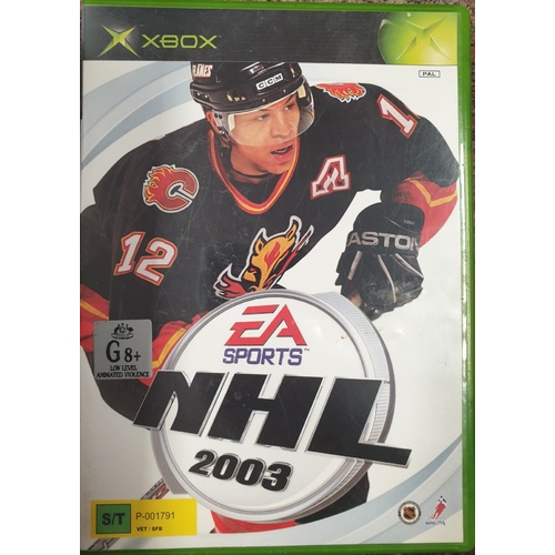 EA Sports NHL 2003 Microsoft Xbox *Booklet Included* Game Disc