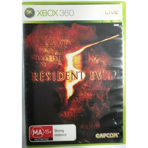 Resident Evil 5 Microsoft Xbox 360 Game Disc