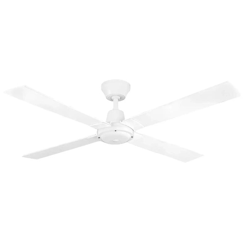Arlec CSF122W 120cm 4 Blade Ceiling Fan White Reversible Summer Winter