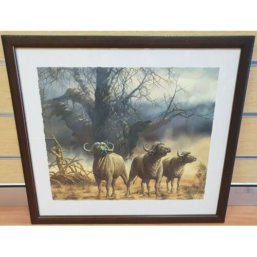 Andrew Bone The Dust Storm Collectable Framed Art Work With Certificate
