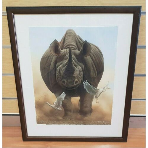 Andrew Bone Coming Through Collectable Framed Art Work With Certificate