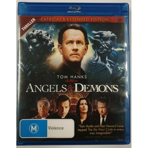 Angels & Demons Tom Hanks Blu Ray Bluray Disc Movie