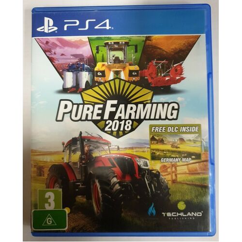 Pure Farming 2018 Sony Ps4 Playstation 4 Disc Game 