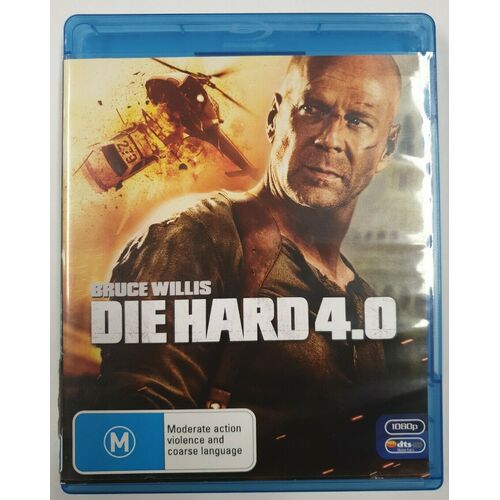 Die Hard 4.0 Bruce Willis Blu Ray Bluray Disc Movie