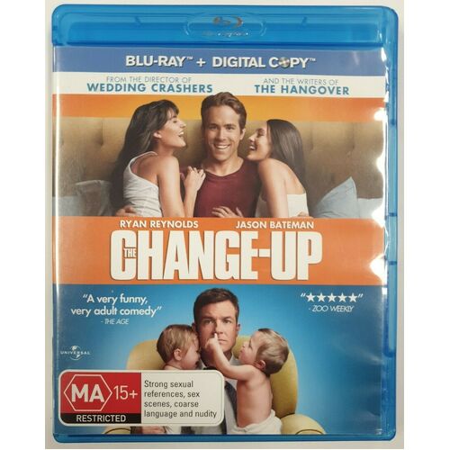 The Change-Up Ryan Reynolds Jason Bateman Bluray Blu-Ray Movie DVD Disc