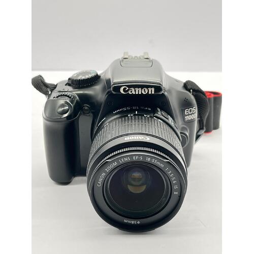 Canon EOS 1100D with EF-S 18-55mm Lens + Battery and Charger (Pre-owned)