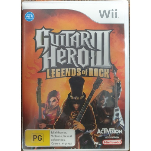 guitar hero 3 wii
