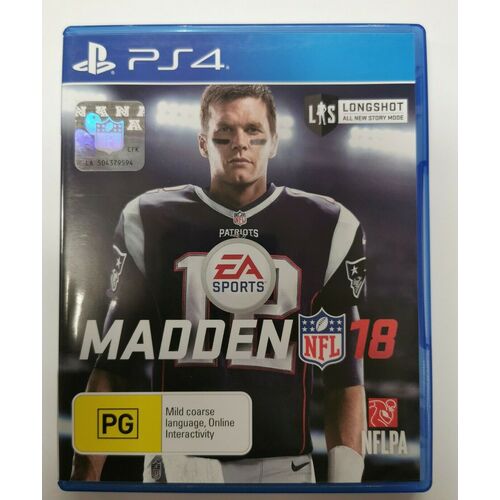 NFL MADDEN 18  PS4 SONY PLAYSTATION 4 GAME