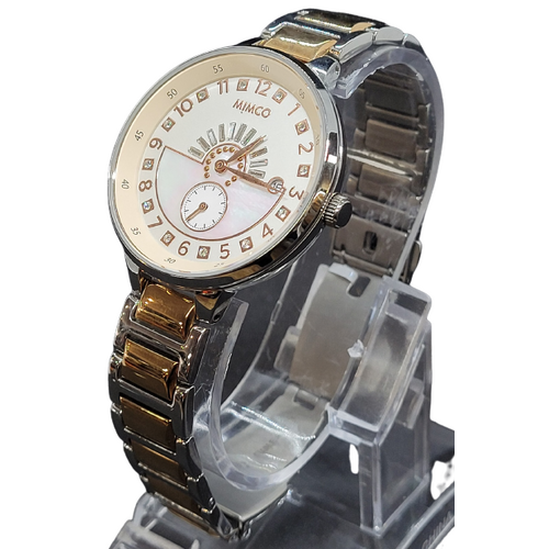 Mimco Remi Timepeace Silver and Rose Gold Toned Ladies Watch (Pre-Owned)