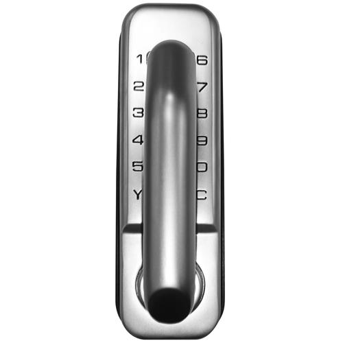 Ikonic Silver 35mm-65mm Door Digital Lock Entry Set - 4091327