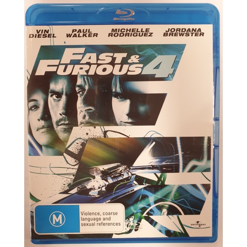 Fast & Furious 4 Vin Diesel Paul Walker Blu-ray