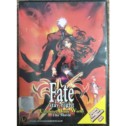 Fate Stay Night Unlimited Blade Works DVD Malay Version Includes CD