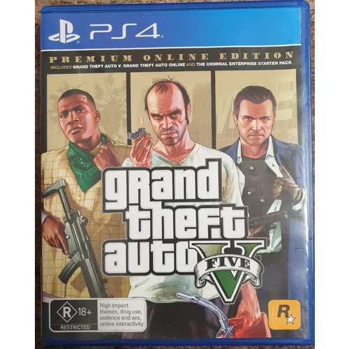 Grand Theft Auto Five GTA V Sony PlayStation  Game Disc