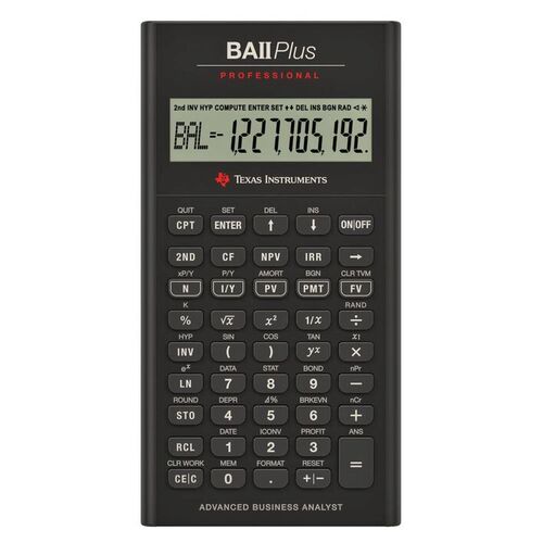 Texas Instruments BA II Plus Professional Advanced Financial Calculator *New in Packaging*
