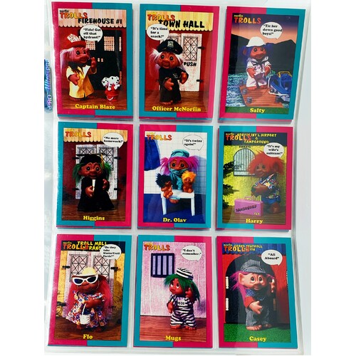 Norfin Trolls Series 1 Collectable Trading Card Base Set Plus Stickers