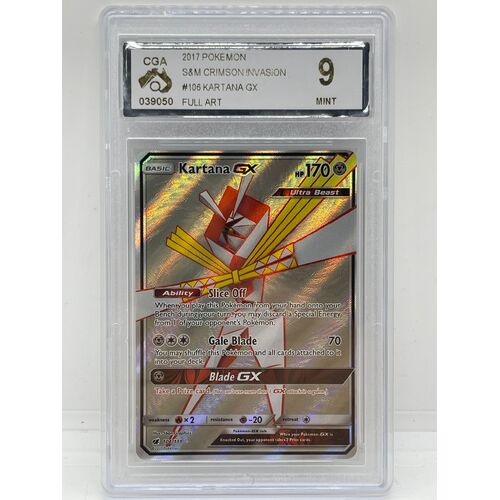 Pokemon 2017 S&M Crimson Invasion #106 Kartana GX (Pre-Owned)