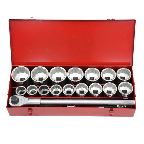 KC Tools 22 Piece 1 Inch Drive Heavy Duty Imperial AF Socket Set