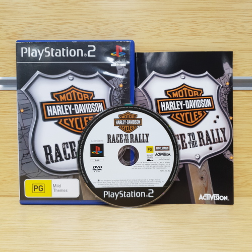 Harley-Davidson Motor Cycles Race to the Rally Playstation 2 PS2 w/ Manual