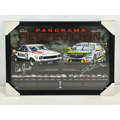 Panorama Perfection Craig Lowndes Peter Brock Signed and Framed Limited Edition