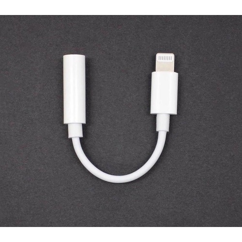 iPhone to AUX 3.5mm headphone Audio Jack Adapter Cable iPhone 8 X XR 11 12 13 - White
