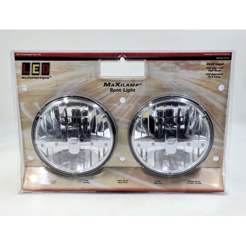 LED Autolamps MaxiLamp 7 Inch Round LED Headlight 1422LM High Beam 11V-32V