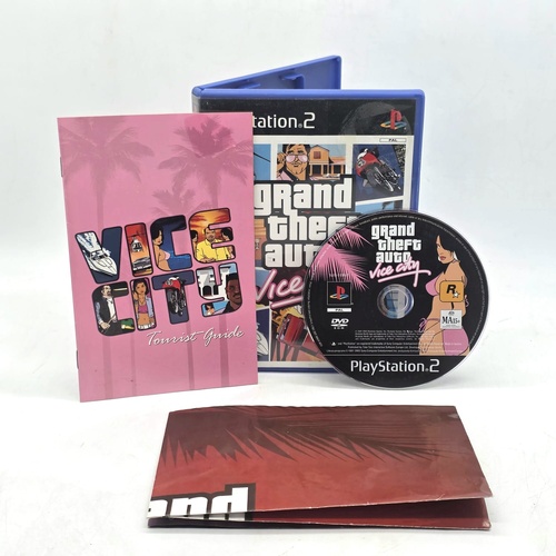 Grand Theft Auto Vice City PS2 Game Complete Tourist Guide Map Poster