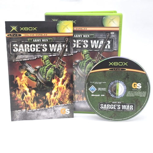 Army Men Sarge's War Xbox Original Game Complete