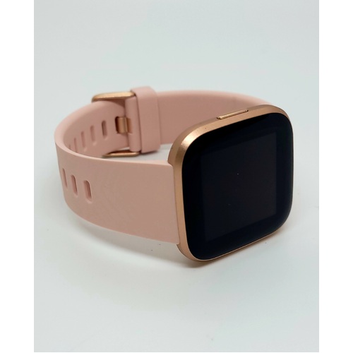 Fitbit Versa 2 Smart Fitness Watch (Petal/Copper Rose) - (Pre-Owned)