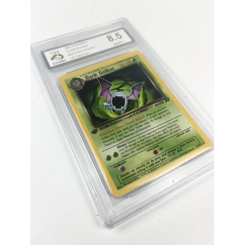 Pokemon 2000 Team Rocket #24 Dark Golbat 1st Edition 24/82 CGA 8.5
