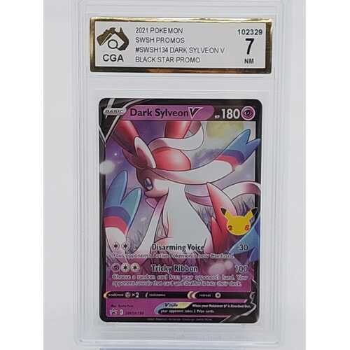 2021 Pokémon SWSH Promos Dark Sylveon V Black Star Promo Collectable Card