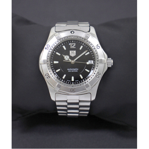 TAG Heuer 2000 Automatic Men's 36mm Black Dial Steel Watch WK2118.BA0311        (pre-owned)
