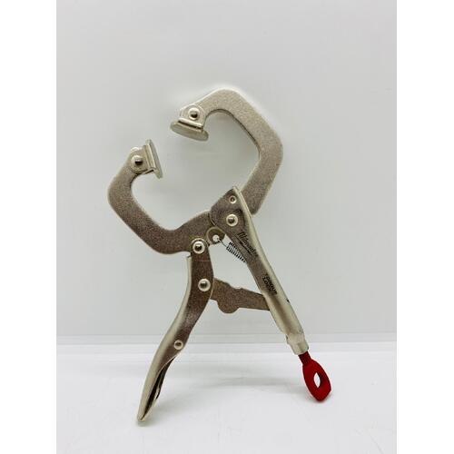 Milwaukee 152mm 6 Inch Torque Lock Locking C-Clamp Swivel Jaws 48-22-3522