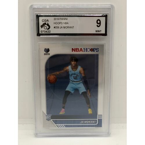 2019 Panini NBA Hoops #259 JA Morant Memphis Grizzlies RC 9Mint (Pre-Owned)