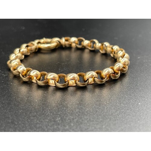 Deja Vu 9ct Yellow Gold Belcher Bracelet - Walker & Hall