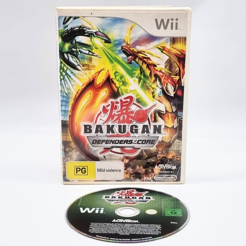 Bakugan Battle Brawlers Defenders of the Core Nintendo Wii Game PAL