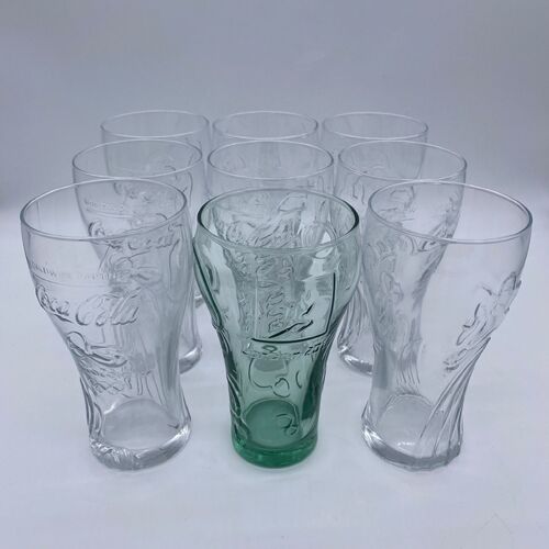 Coca-Cola Rio 2016 Olympic Games 9-Piece Glass Set Collectible Glassware