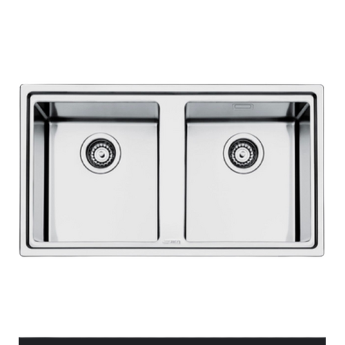 Smeg LD862A Double Bowl Topmount Sink (New never used)