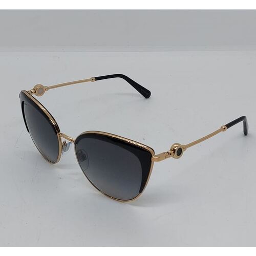 BVLGARI BV6133 2014T3 Pink Gold Black Polarized Sunglasses Pre Owned