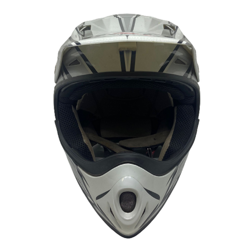 RXT Racer II 2013 White Gunmetal Antman Design Large Helmet (Pre-Owned)